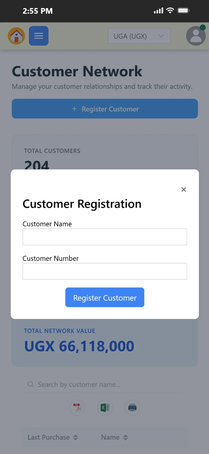 TselevPOS mobile dashboard showing sales and stock insights for operators managing stores on the go